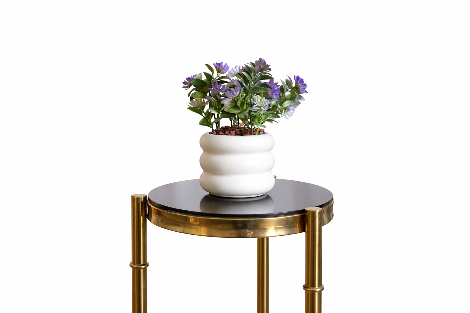Artificial Flower Plant in Bubble Vase